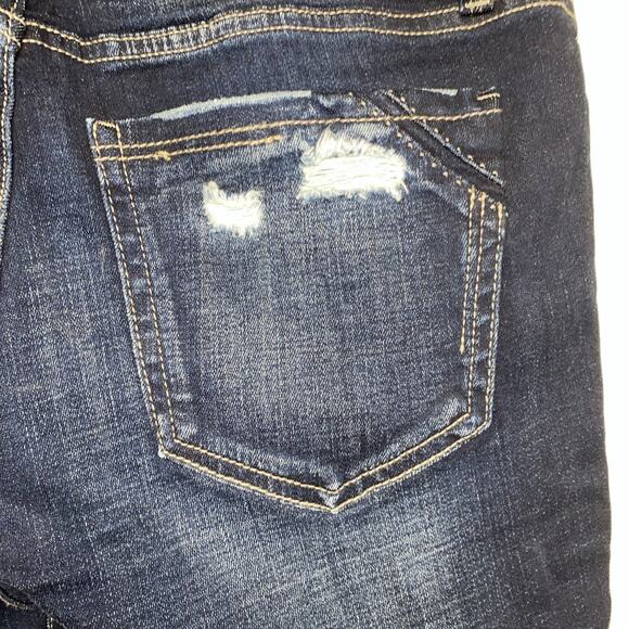 BKE Buckle Black Ankle Skinny Fit No. 53 Jeans Women’s 27 Distressed Blue Denim - Picture 11 of 14